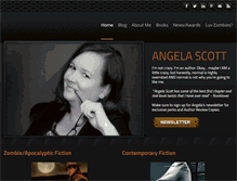 Tablet Screenshot of angelascottauthor.com